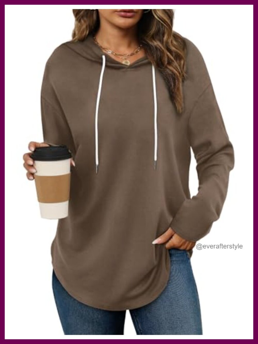 Womens Crewneck Sweatshirt Long Sleeve Oversized Pullover Fall Winter Top